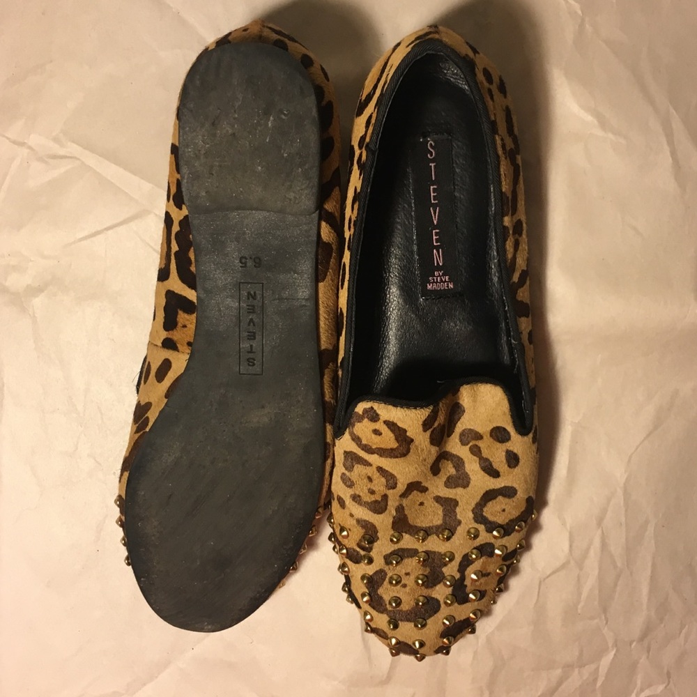 Steven by Steve Madden sz 6.5 Animal print, studs - Picture 3 of 7
